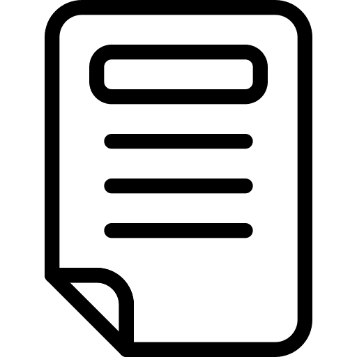 List list article document icon