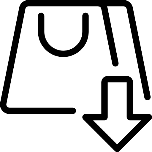 Low prices low prices shopping bag ecommerce icon