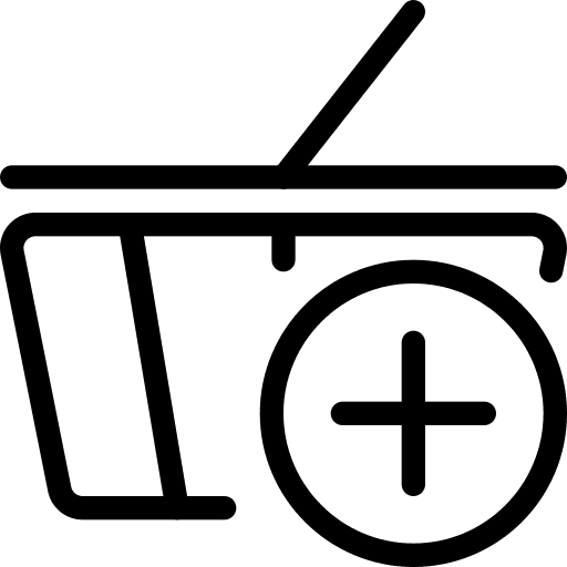 Add to cart ecommerce shopping store supermarket icon