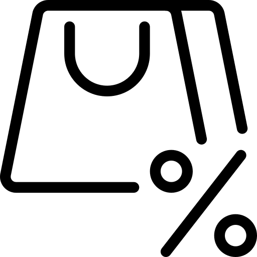 Discount purchase commerce and shopping discount icon