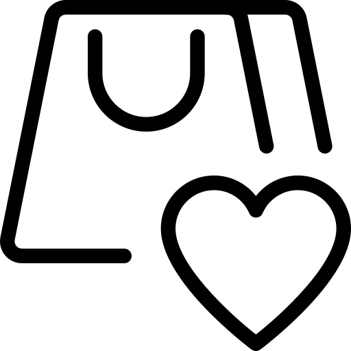 Favourite ui bag handle ecommerce icon