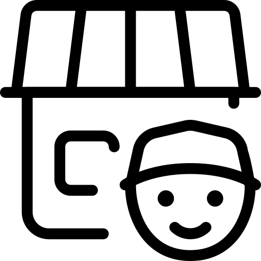 Shopper commerce and shopping market shopping store icon