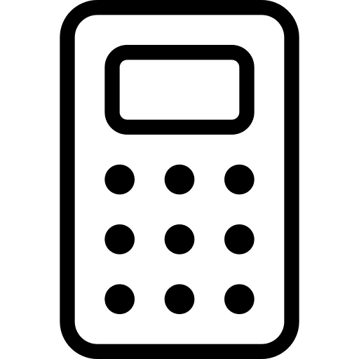 Calculator maths calculator technology icon