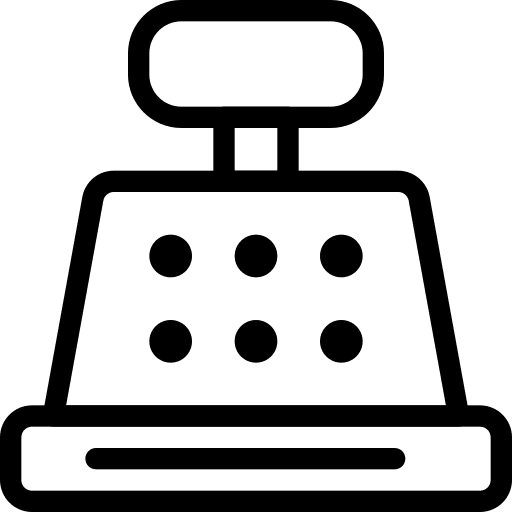 Cashier machine supermarket cashier machine money icon