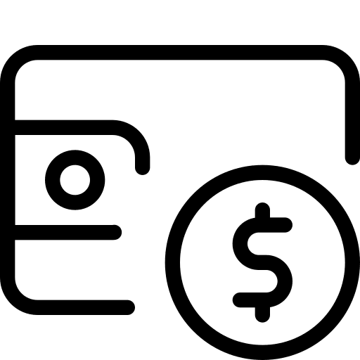 Dollar deposit business and finance pay icon