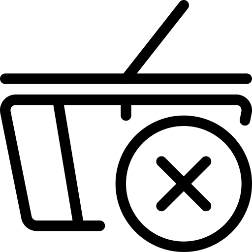 Remove from cart shopping store ui shopping cart icon