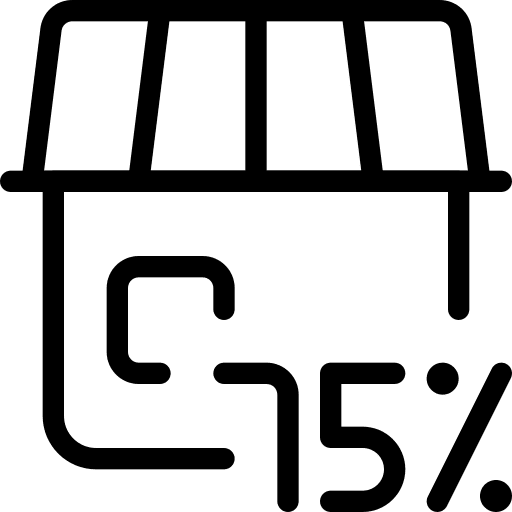 75 percent 75 percent commerce and shopping online shop icon