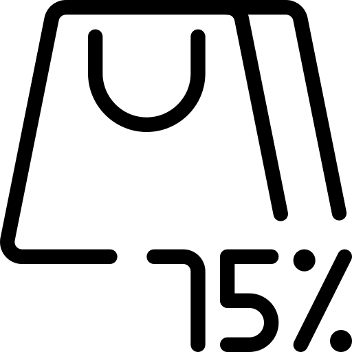75 percent supermarket commerce and shopping 75 percent icon