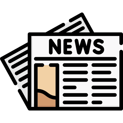 Newspaper news report newspaper interface icon