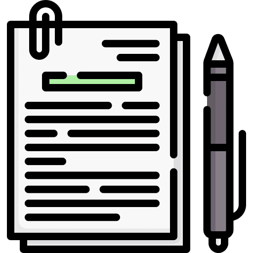 Note pen file paper icon