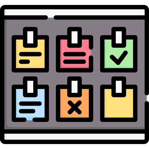 Notes photo office material board icon