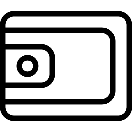 Wallet cash deposit bill icon