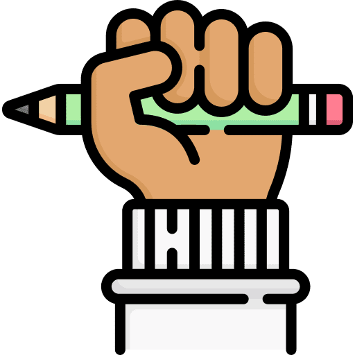 Freedom freedom fist pencil icon