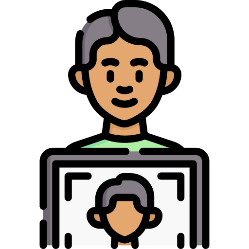 Journalist paparazzi camera photographer icon