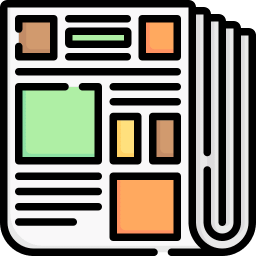 Newspaper newspaper news report seo report icon