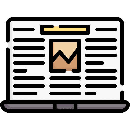 Newspaper phone communications news icon