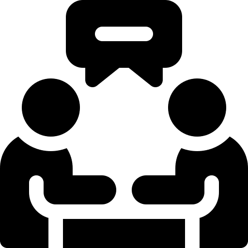 Interview teamwork interview people icon