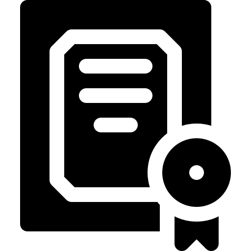 Certificate education learning award icon
