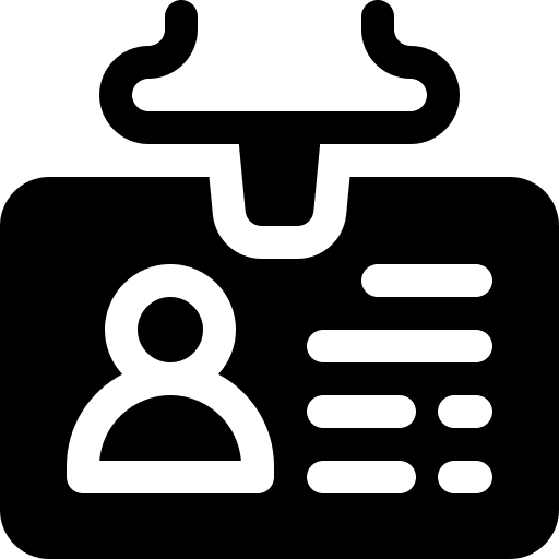 Id card business card id card user icon