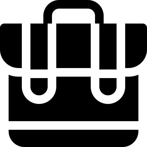 Suitcase business and finance briefcase travel icon