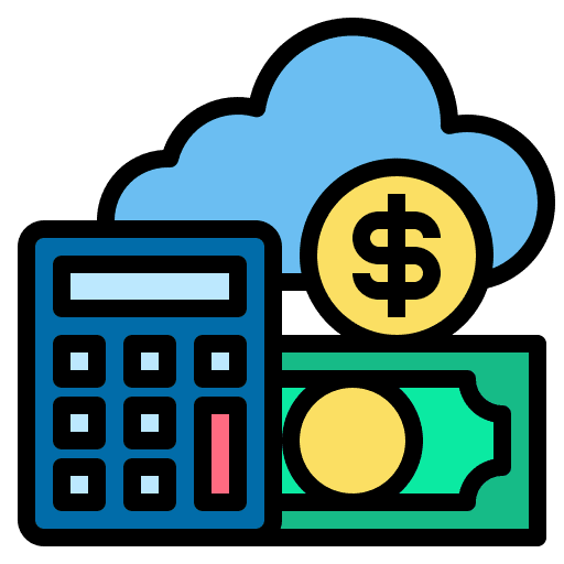 Calculator accounting expense business icon