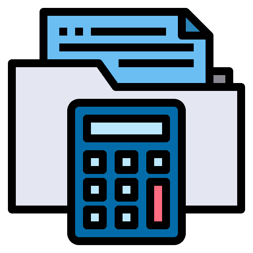 Calculator financial finance accounting icon