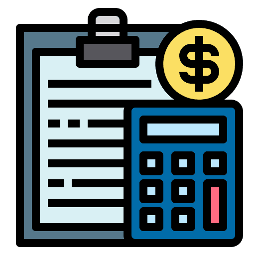 Clipboard financial money clipboard icon