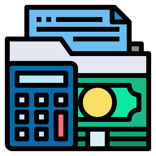 Management accounting management calculator icon