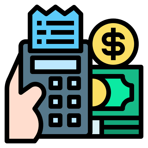 Receipt receipt finance money icon