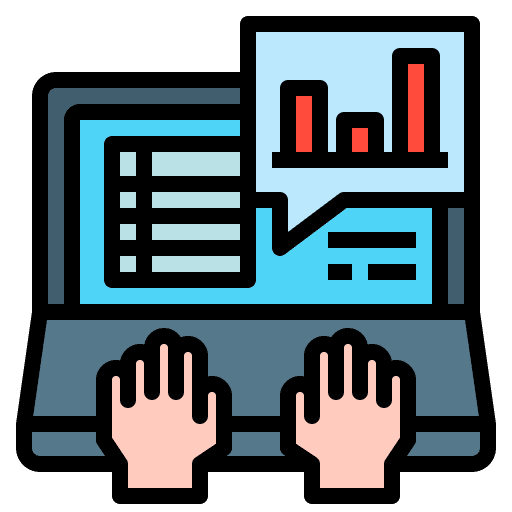 Working hands financial business icon