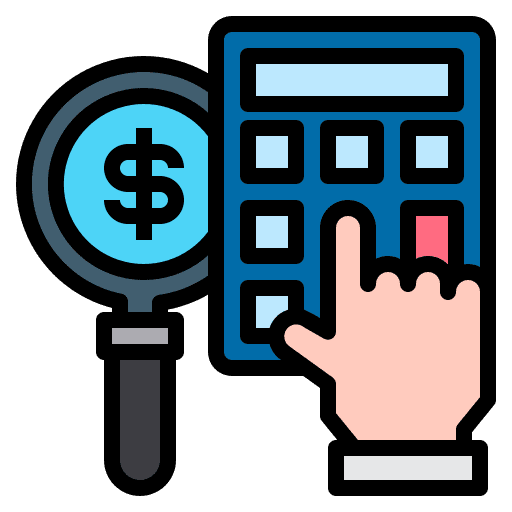Analysis business and finance analysis finance icon