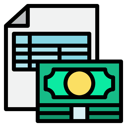 Bookkeeping business financial accounting icon