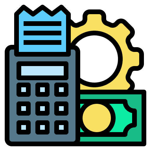 Receipt management business financial icon