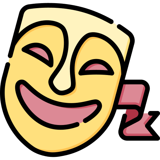Comedy entertainment mask education icon