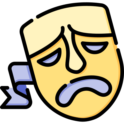 Drama education tragedy drama icon