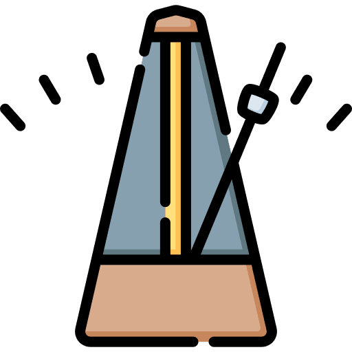 Metronome music and multimedia tool metronome icon
