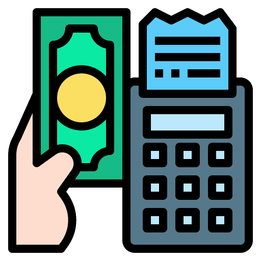 Receipt accounting business and finance receipt icon