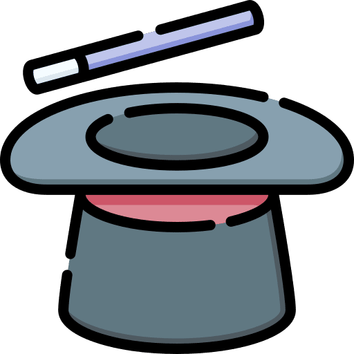 Magic show show hat magic trick icon