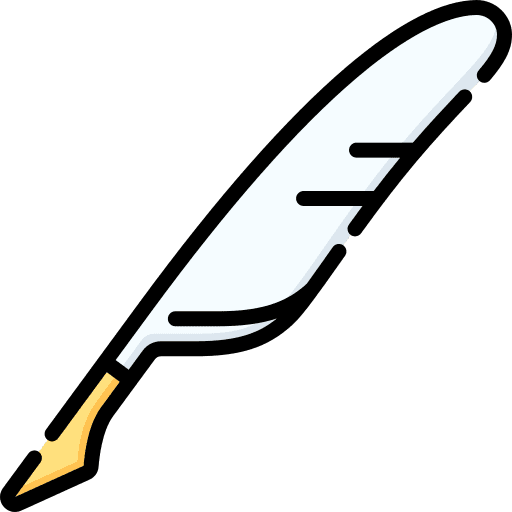 Poetry cultures ink quill icon