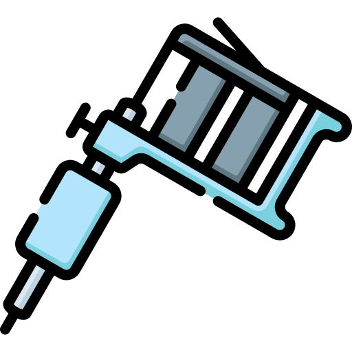 Tattoo machine needles tattoo machine tattoo studio icon
