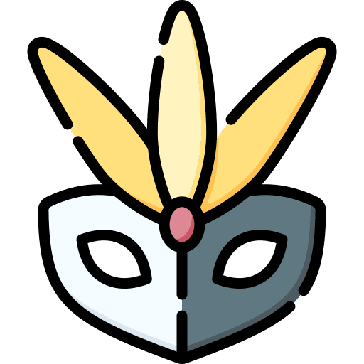 Carnival mask carnival mask birthday and party eye mask icon