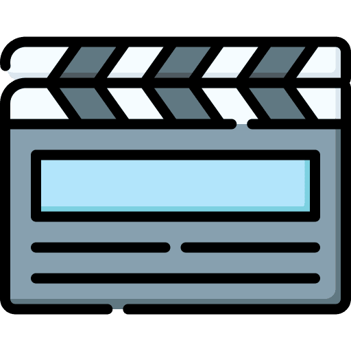 Clapperboard tool film entertainment icon