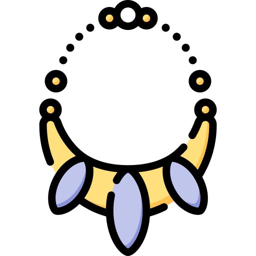 Jewelry precious stone necklace diamond icon