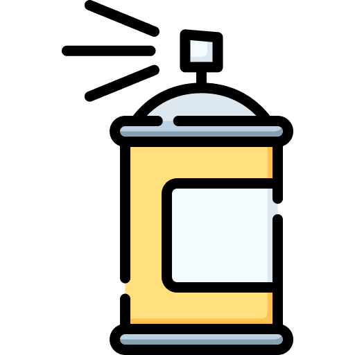 Paint spray aerosol art birthday and party icon