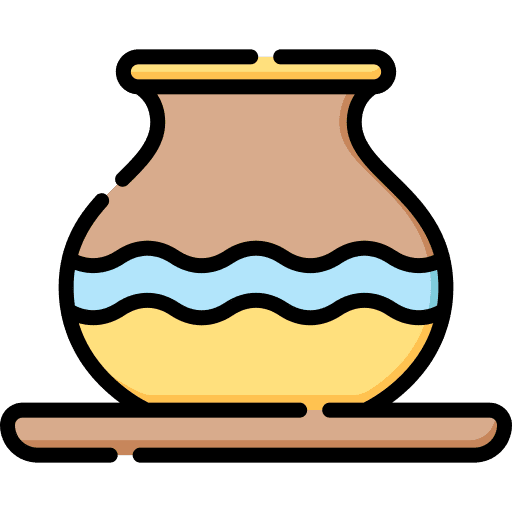 Vase art and design ceramic vase icon