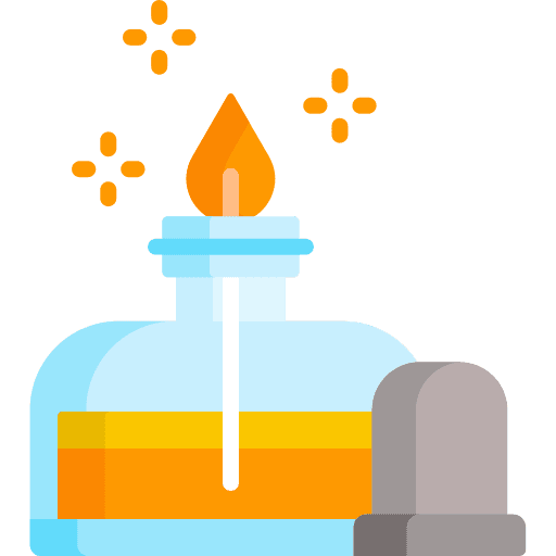 Burner burn education alcohol icon