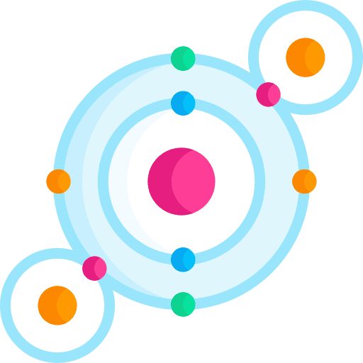 Chemical bond molecular structure atomic bonding icon