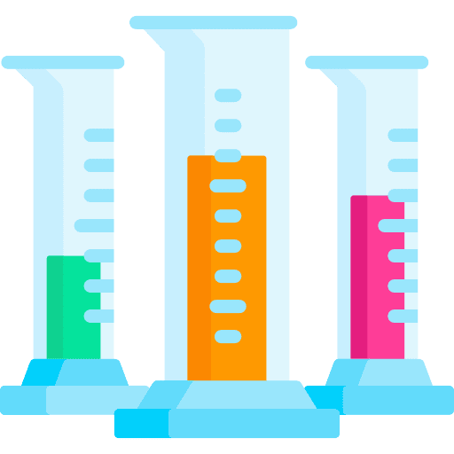Graduated cylinder laboratory lab experiment icon