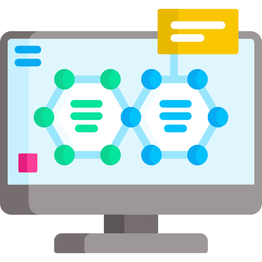 Molecular chemical nature biology icon