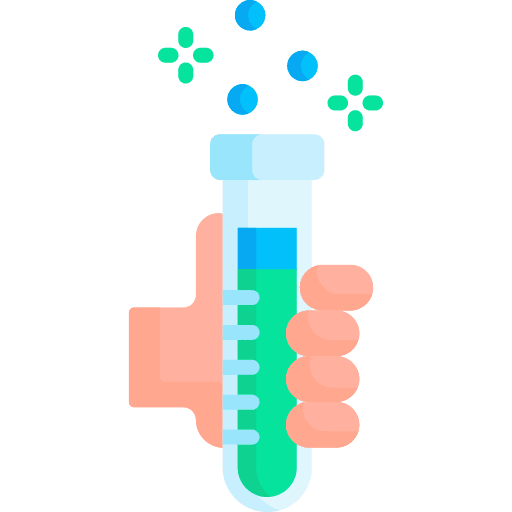 Test tube chemistry test tube hand icon
